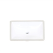20 in. Rectangular White Finish Ceramic Undermount Vanity Sink