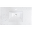 20 in. Rectangular White Finish Ceramic Undermount Vanity Sink