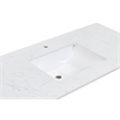 20 in. Rectangular White Finish Ceramic Undermount Vanity Sink