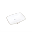 20 in. Rectangular White Finish Ceramic Undermount Vanity Sink