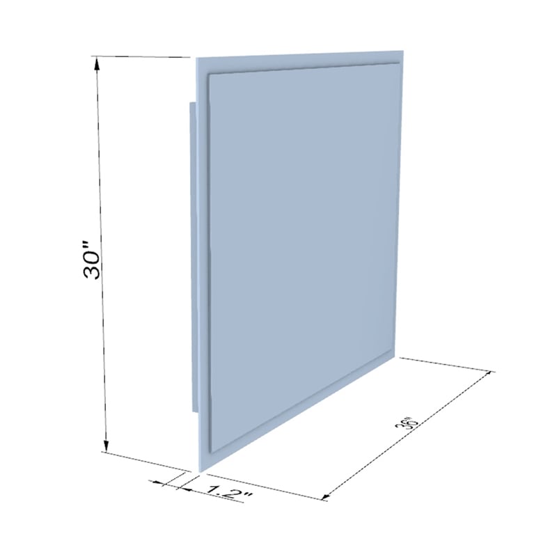 Livorno 36 in Frameless Modern LED Clear Glass Bathroom Vanity Mirror