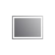 Livorno 36 in Frameless Modern LED Clear Glass Bathroom Vanity Mirror