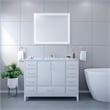 Livorno 36 in Frameless Modern LED Clear Glass Bathroom Vanity Mirror