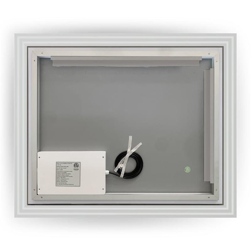 Livorno 36 in Frameless Modern LED Clear Glass Bathroom Vanity Mirror