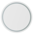 Padova 32 in Round Modern LED Clear Glass Bathroom Vanity Mirror