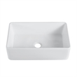 Trento White Ceramic 33 in. Single Bowl Farmhouse Apron Kitchen Sink