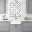 Treviso White Ceramic 30 in. Single Bowl Farmhouse Apron Kitchen Sink