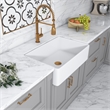Treviso White Ceramic 30 in. Single Bowl Farmhouse Apron Kitchen Sink