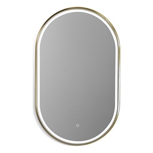 Oleggio 36&quot Aluminum Framed in Gold Bathroom/Vanity LED Lighted Wall Mirror