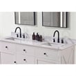 73. in Stone effects Vanity Top in Aosta White with White Sink