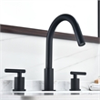 Balen 8. in Widespread 2-Handle Bathroom High-Arc Faucet in Brushed Gold
