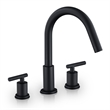 Balen 8. in Widespread 2-Handle Bathroom High-Arc Faucet in Brushed Gold