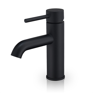 Tubize Single Hole Single-Handle Bathroom Faucet in Matte Black