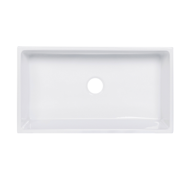 Kosula Glossy White Ceramic Rectangular 36