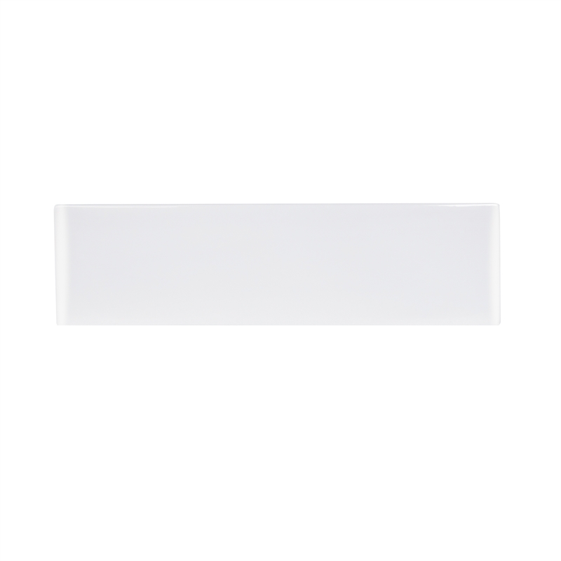 Kosula Glossy White Ceramic Rectangular 36