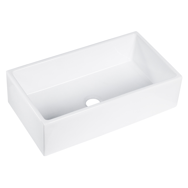 Kosula Glossy White Ceramic Rectangular 36