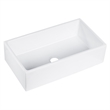 Kosula Glossy White Ceramic Rectangular 36