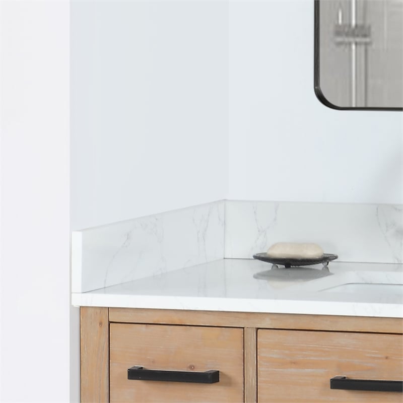 Altair Design 21 in.W Engineered Stone Vanity Sidesplash in