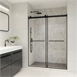 Belizzi By Pass Frameless Exposed Roller Shower Door with Clear Glass