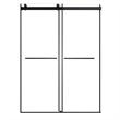 Belizzi By Pass Frameless Exposed Roller Shower Door with Clear Glass