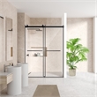 Belizzi By Pass Frameless Exposed Roller Shower Door with Clear Glass