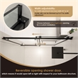 Belizzi By Pass Frameless Exposed Roller Shower Door with Clear Glass