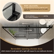 Belizzi By Pass Frameless Exposed Roller Tub Door with Clear Glass