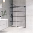 Sankiz Single Sliding Frameless Shower Door with Clear Glass