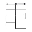 Sankiz Single Sliding Frameless Shower Door with Clear Glass