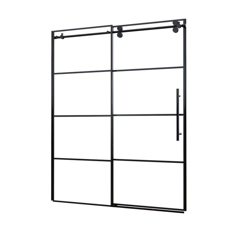 Sankiz Single Sliding Frameless Shower Door with Clear Glass