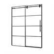 Sankiz Single Sliding Frameless Shower Door with Clear Glass