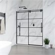 Sankiz Single Sliding Frameless Shower Door with Clear Glass