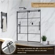 Sankiz Single Sliding Frameless Shower Door with Clear Glass
