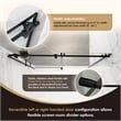 Sankiz Single Sliding Frameless Shower Door with Clear Glass