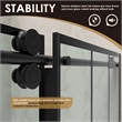 Sankiz Single Sliding Frameless Shower Door with Clear Glass