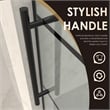 Sankiz Single Sliding Frameless Shower Door with Clear Glass