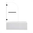 Alvise Frameless Hinged Tub Door with Clear Glass