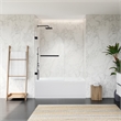 Alvise Frameless Hinged Tub Door with Clear Glass