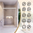 Ennis By Pass Framed Shower Door with Clear Glass