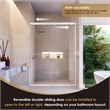 Ennis By Pass Framed Shower Door with Clear Glass