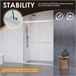 Ennis By Pass Framed Shower Door with Clear Glass