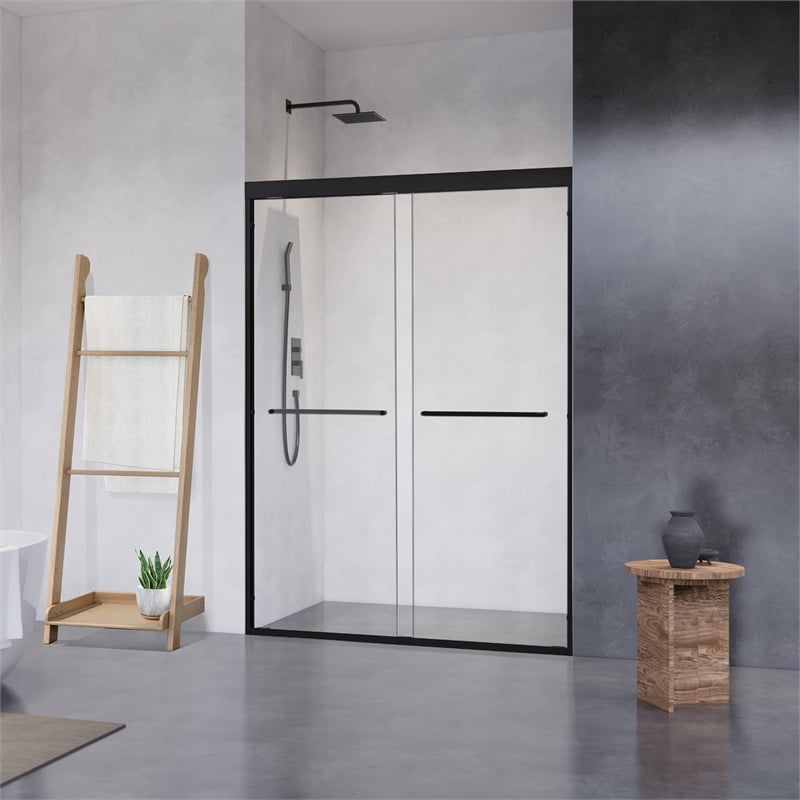 Ennis By Pass Framed Shower Door with Clear Glass