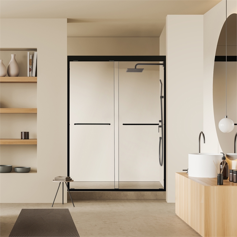 Ennis By Pass Framed Shower Door with Clear Glass