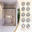 Ennis By Pass Framed Shower Door with Clear Glass