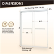 Ennis By Pass Framed Shower Door with Clear Glass