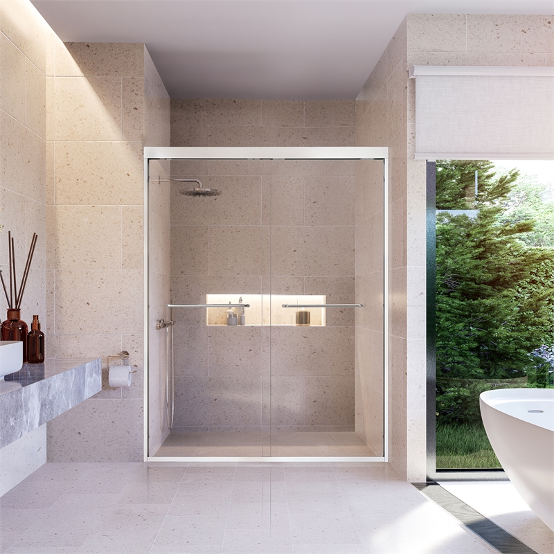 Ennis By Pass Framed Shower Door with Clear Glass
