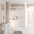 Ennis By Pass Framed Shower Door with Clear Glass
