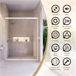 Ennis By Pass Framed Shower Door with Clear Glass