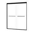 Ennis By Pass Framed Shower Door in Matte Black with Clear Glass