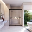 Ennis By Pass Framed Shower Door in Matte Black with Clear Glass